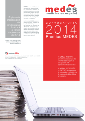 convocatoria premios MEDES 2014
